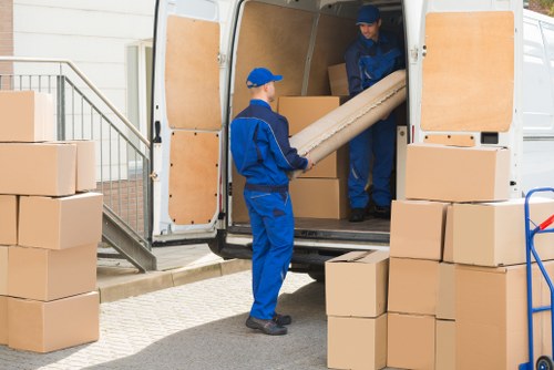 Professional packing and moving boxes in Marylebone residential property