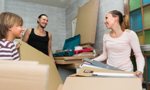 Careful unpacking and room setup in a Marylebone apartment