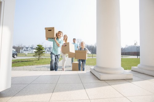 Team responding to a safety issue during a move