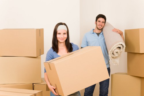 Customer reviewing removal van service terms before booking