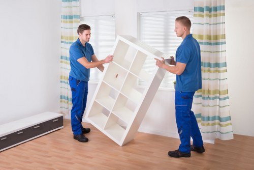 Local removal team navigating a Marylebone property move