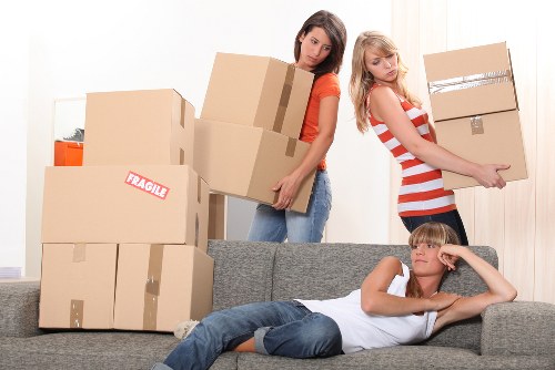 Protective moving measures used inside a Marylebone property