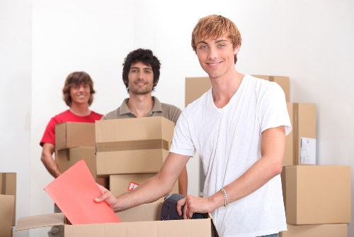 Careful loading of household furniture for a Marylebone relocation