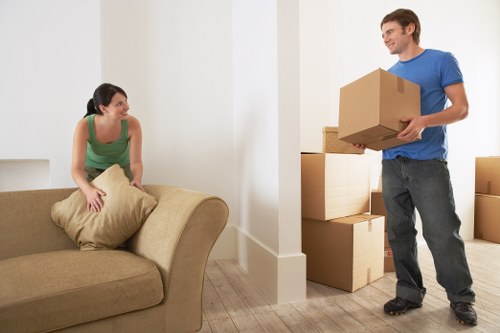 Commercial office relocation logistics in a Marylebone building